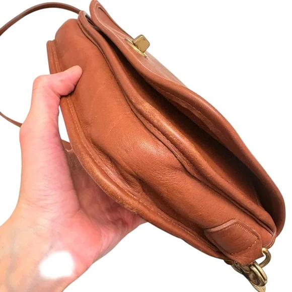 Coach English tan leather pocket purse 9755 - Picture 10 of 15